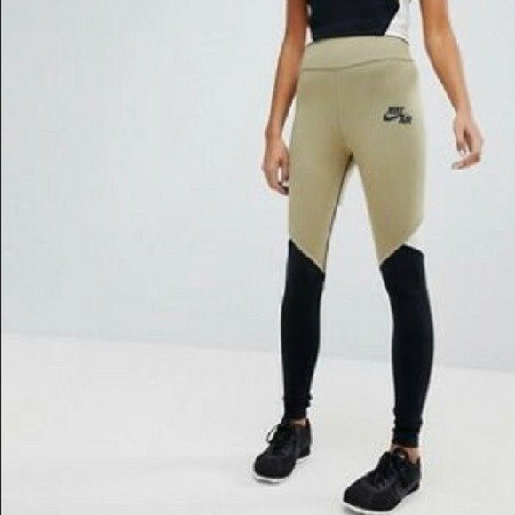 nike leggings color block